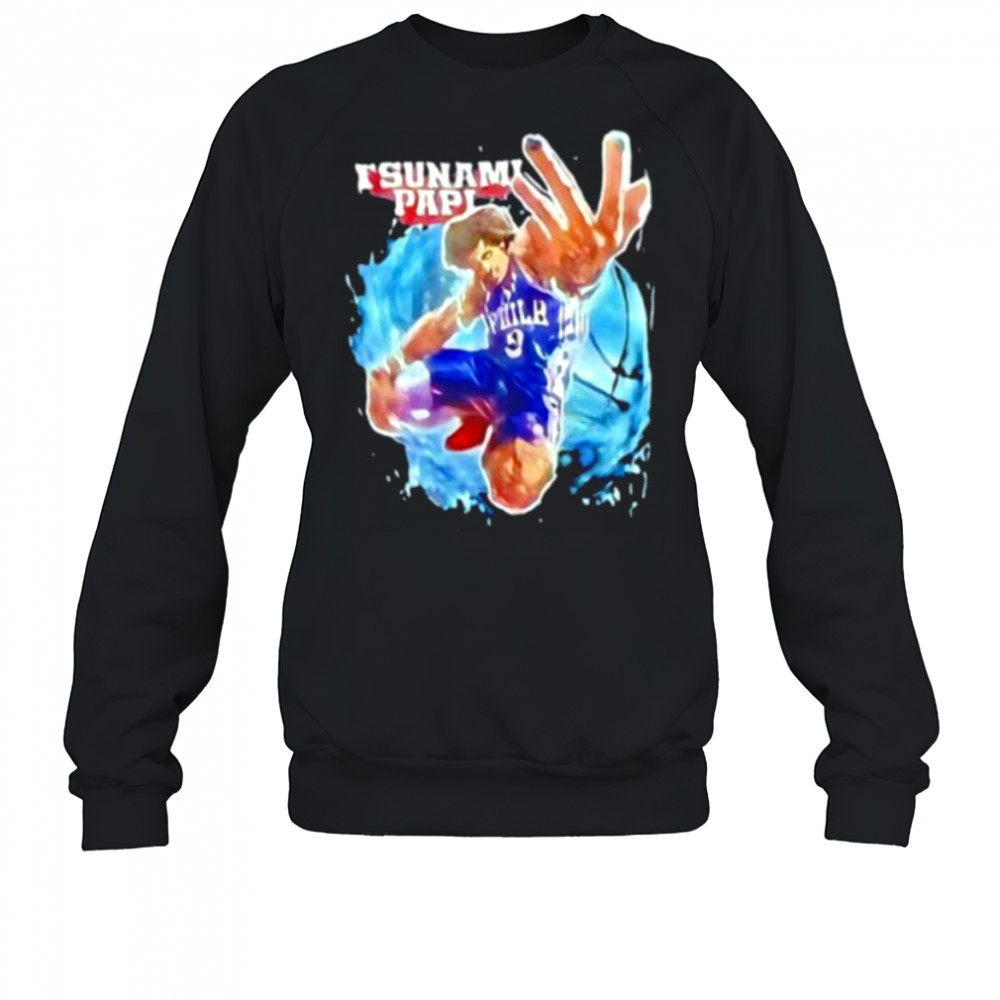 Tsunami Papi Kelly Oubre Jr. #9 Philadelphia 76ers shirt Sweatshirt