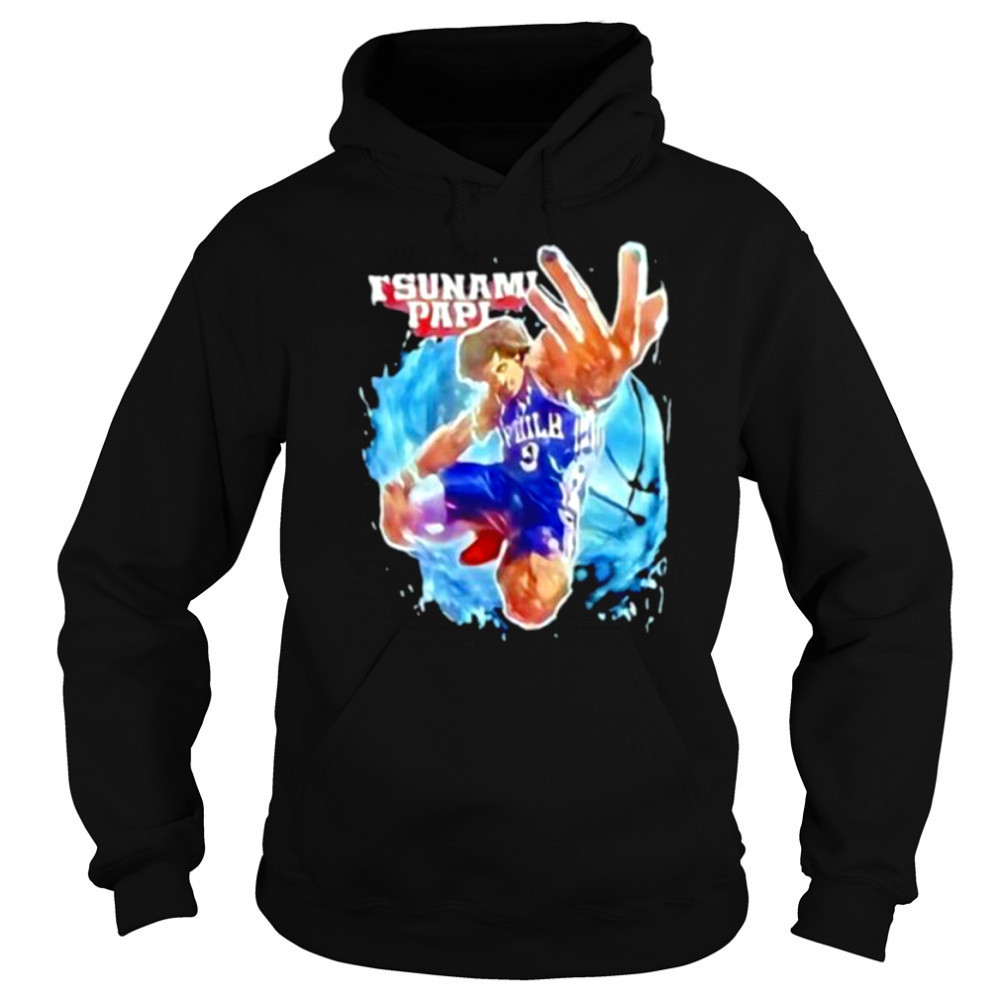 Tsunami Papi Kelly Oubre Jr. #9 Philadelphia 76ers shirt Sweatshirt