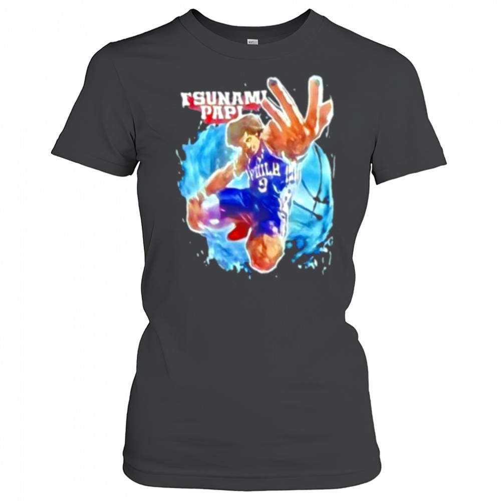 Tsunami Papi Kelly Oubre Jr. #9 Philadelphia 76ers shirt Women's T-shirt