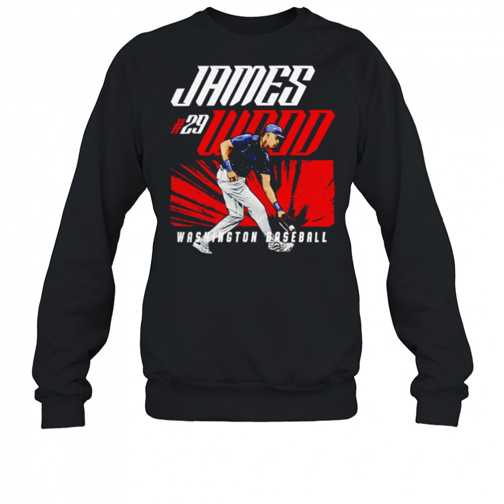 Washington Nationals Merch James Wood #29 Player Retro Style shirt Sweatshirt