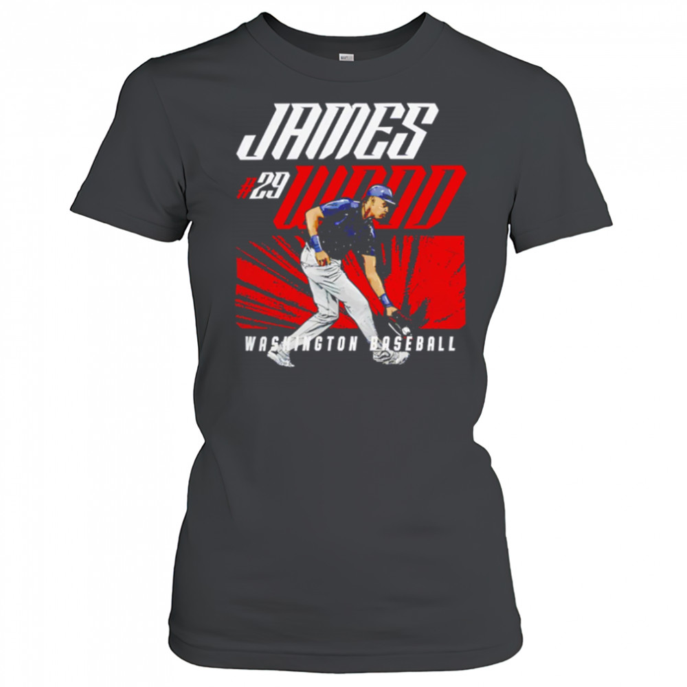 Washington Nationals Merch James Wood #29 Player Retro Style shirt Women's T-shirt