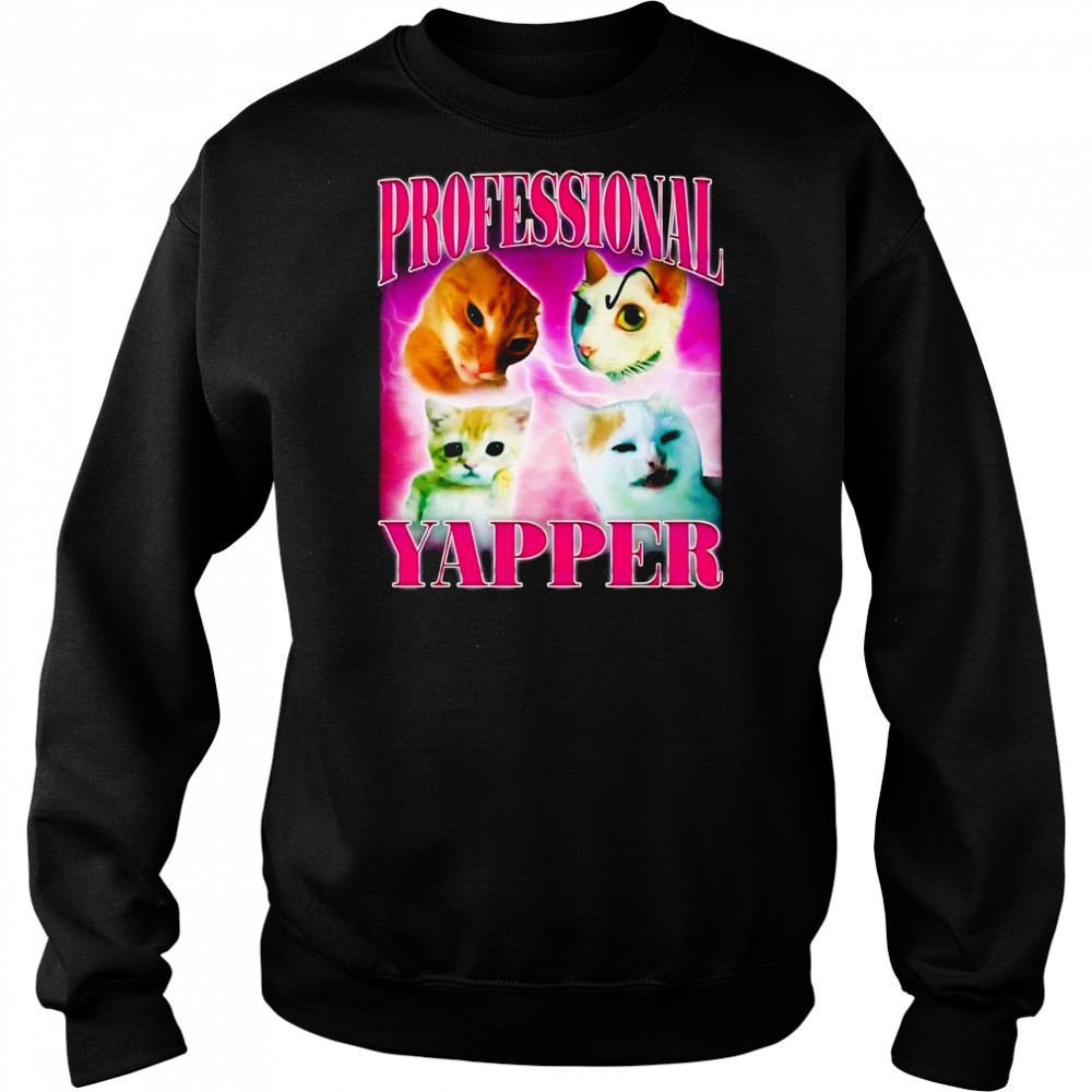 Professional yapper cat bootleg shirt Hoodie