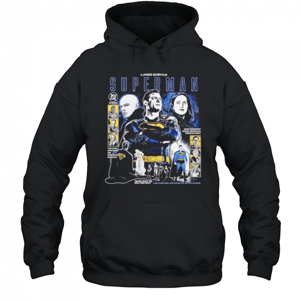 A James Gunn Film Superman 2025 graphic retro shirt Hoodie