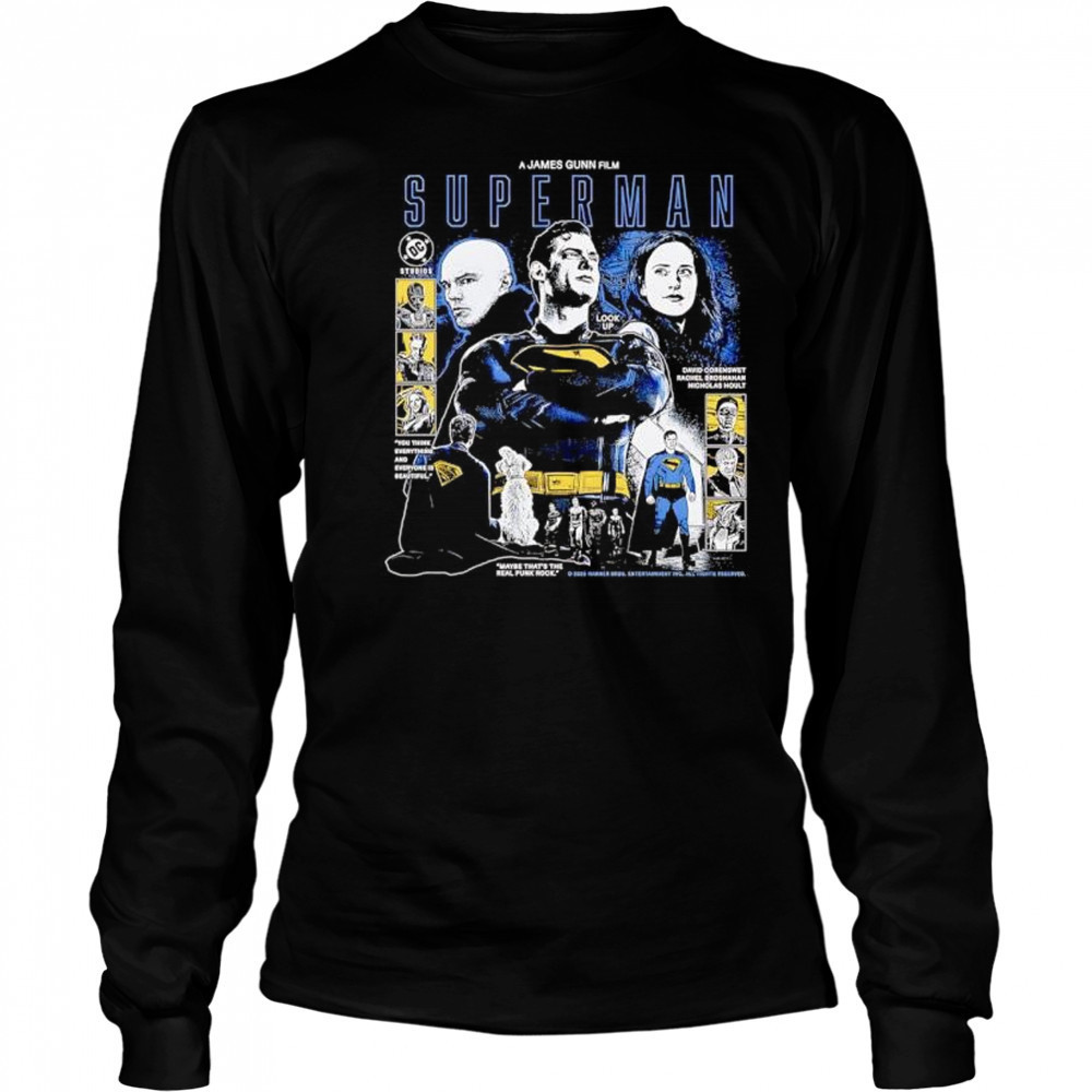 A James Gunn Film Superman 2025 graphic retro shirt Long Sleeved