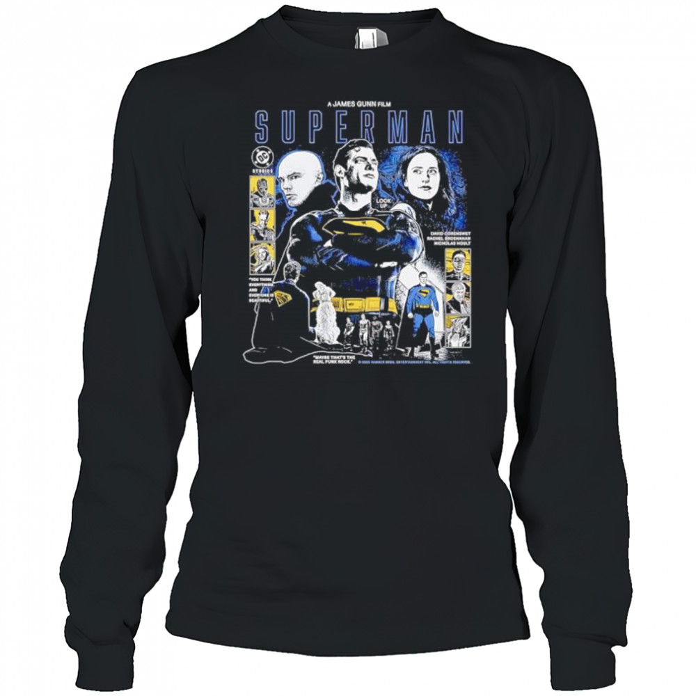 A James Gunn Film Superman 2025 graphic retro shirt Long Sleeved