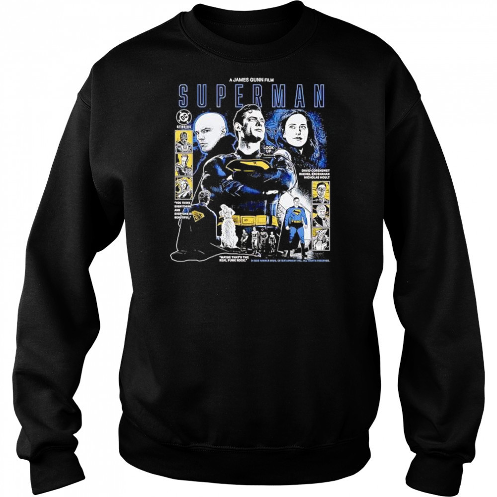 A James Gunn Film Superman 2025 graphic retro shirt Hoodie