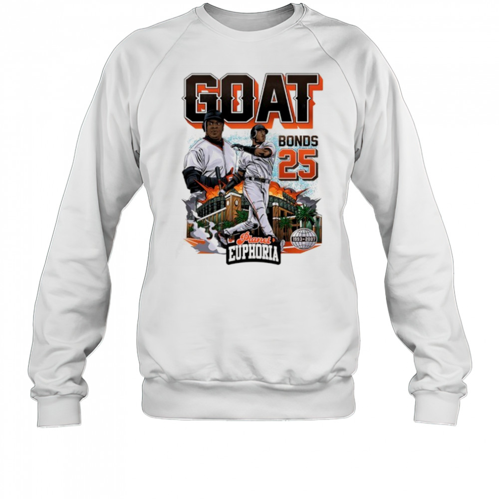 Barry Bonds GOAT San Francisco Giants baseball graphic shirt Sweatshirt