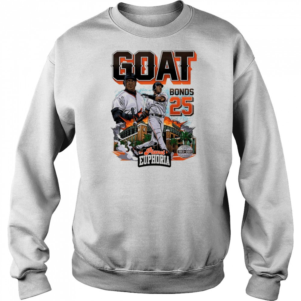 Barry Bonds GOAT San Francisco Giants baseball graphic shirt Hoodie