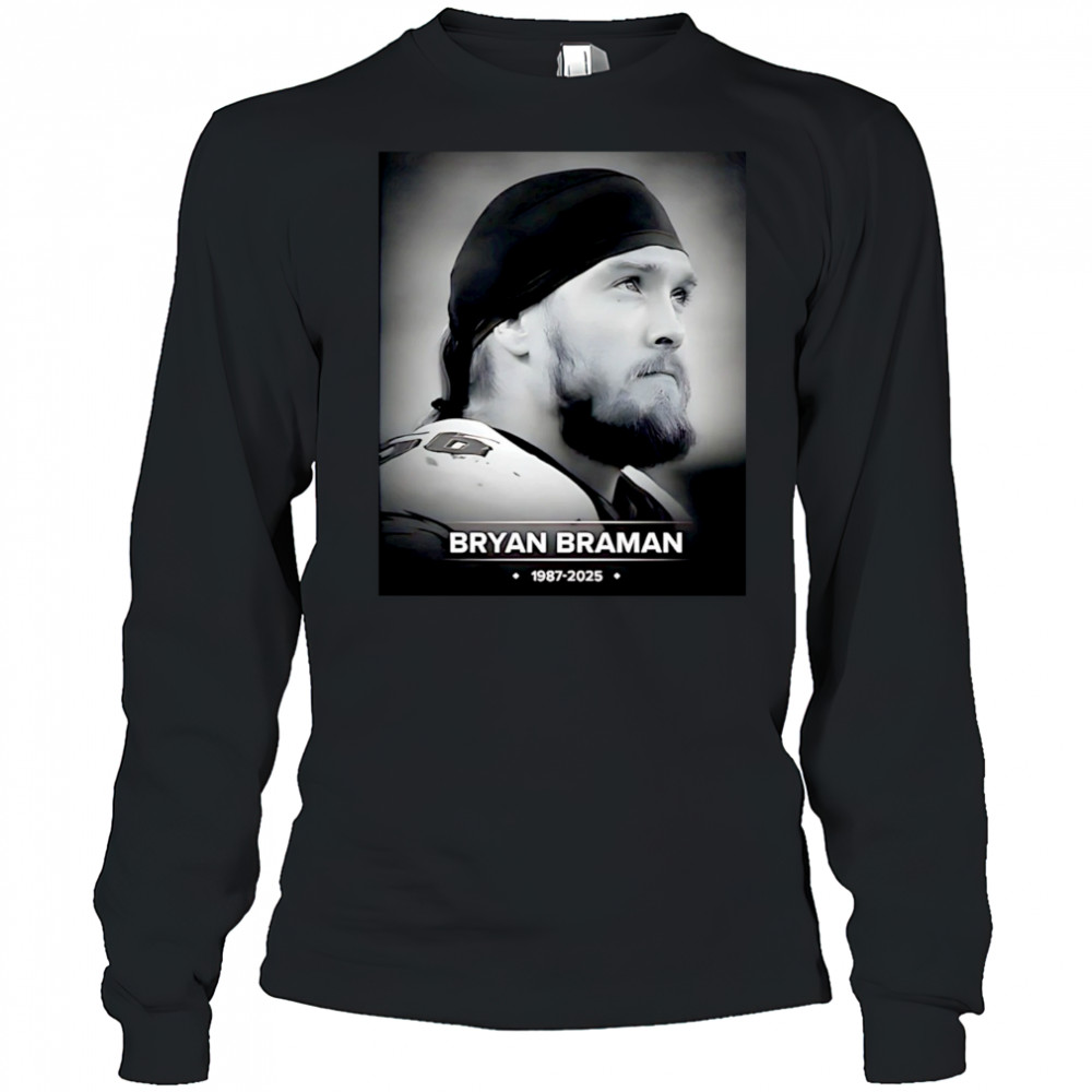 Bryan Braman 1987 2025 in Memory shirt Long Sleeved