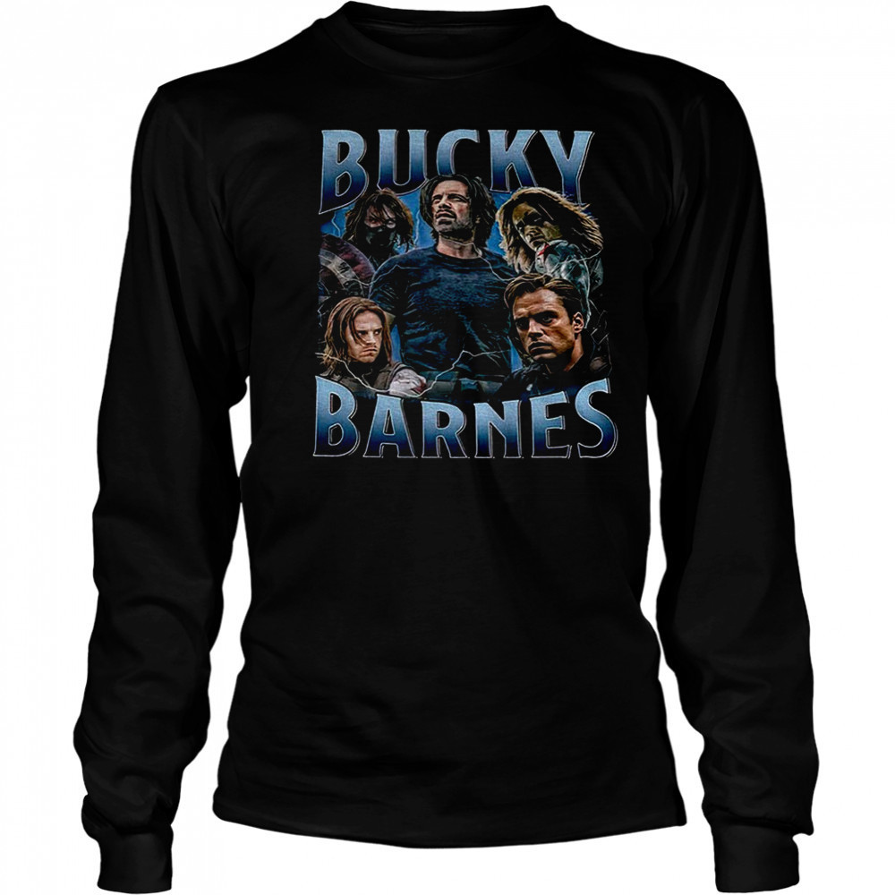 Bucky Barnes marvel super heroes vintage shirt Long Sleeved