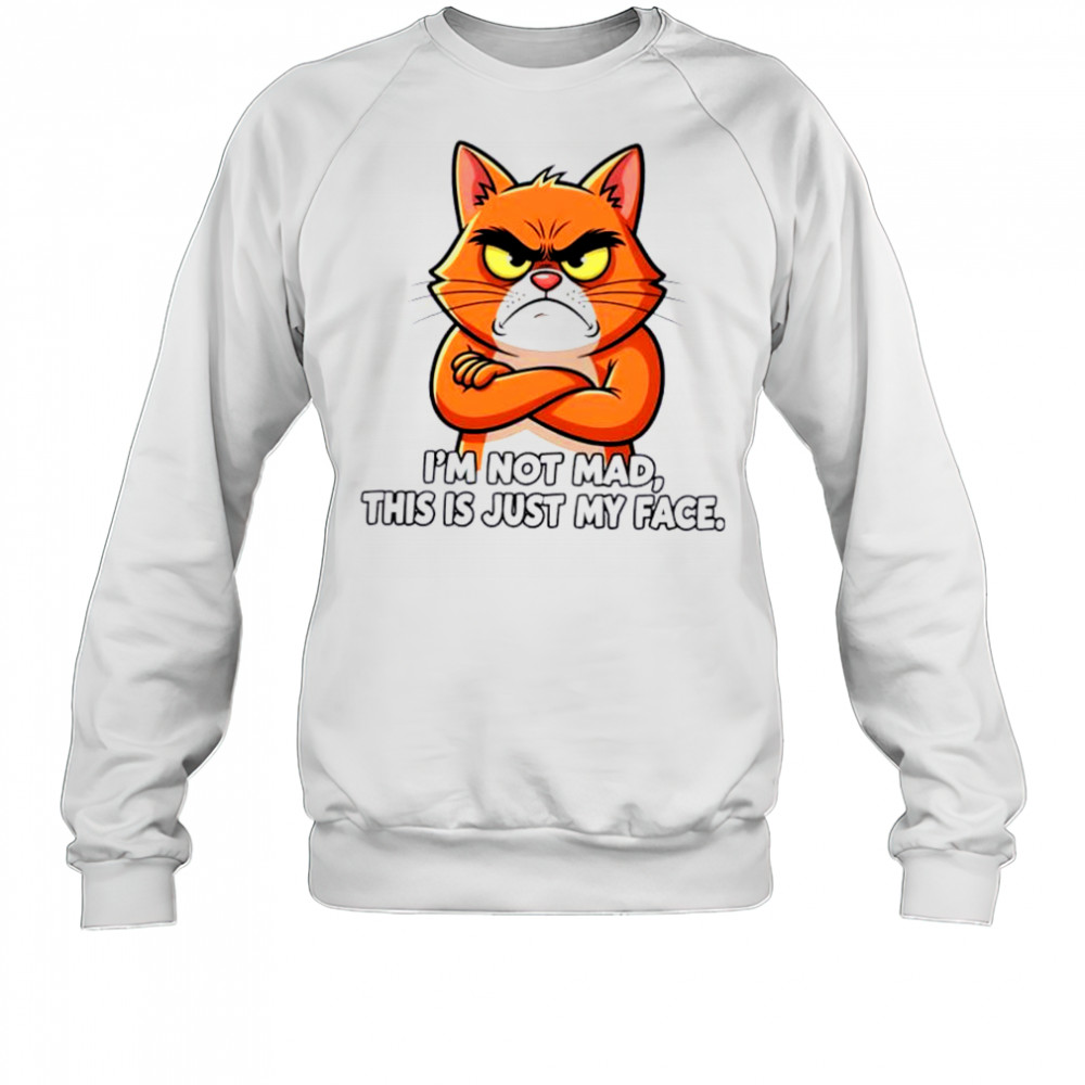 Cat I_m not mad this is just my face shirt Sweatshirt