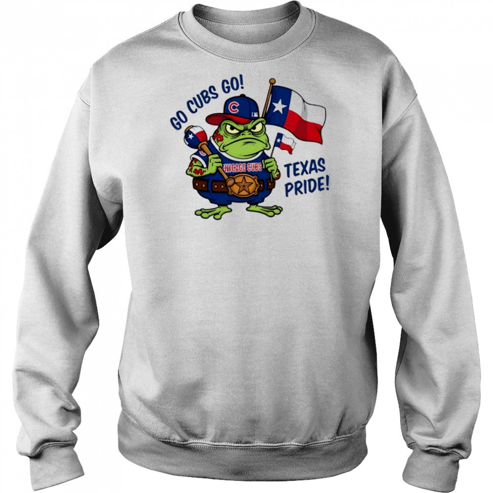 Chicago Cubs Frog Go Cubs Go Texas Pride flag shirt Hoodie