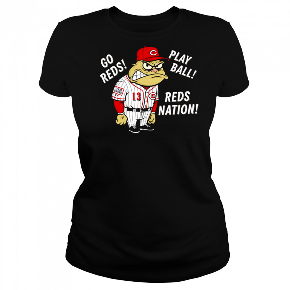 Cincinnati Reds Frog go reds play ball reds nation shirt Women's T-shirt