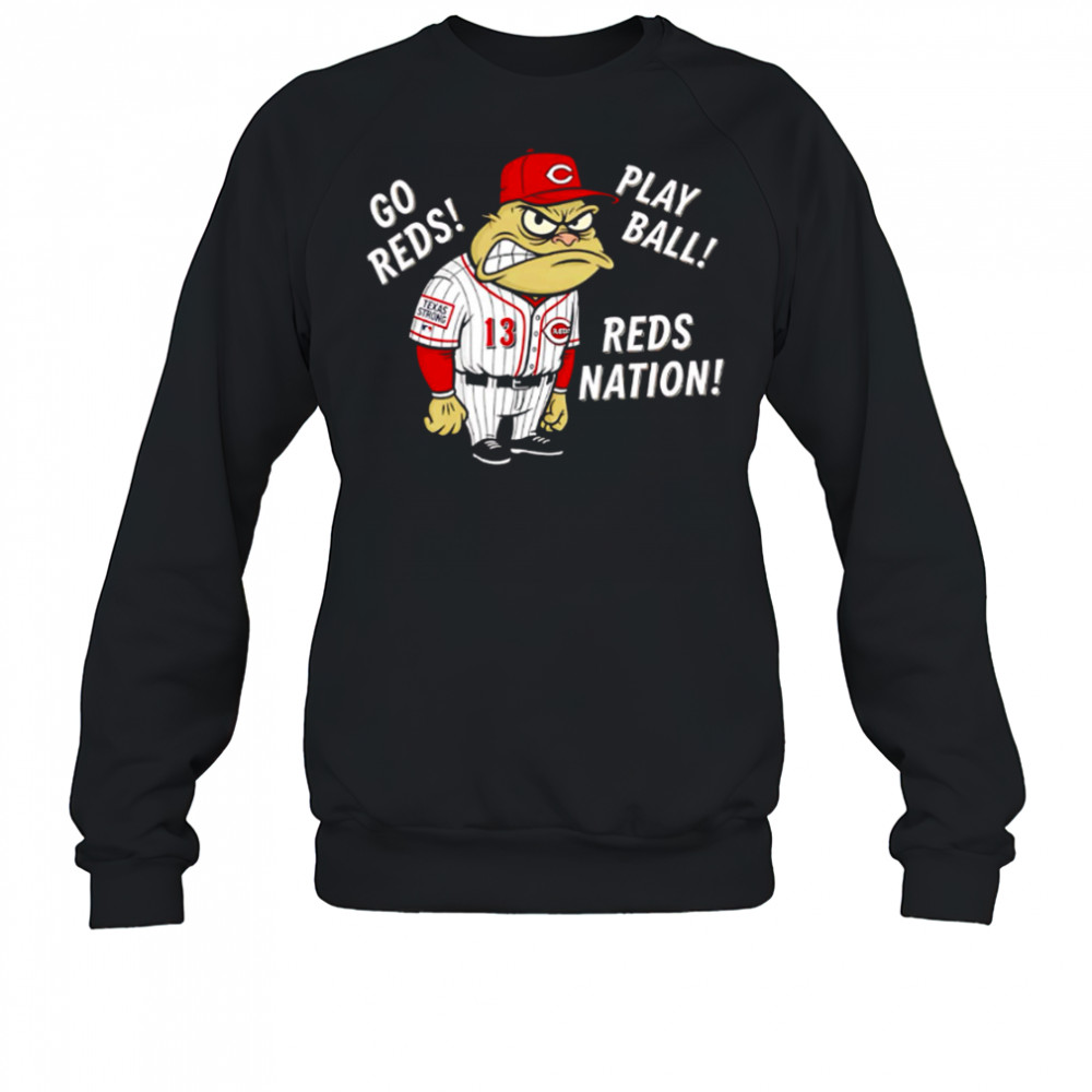 Cincinnati Reds Frog go reds play ball reds nation shirt Sweatshirt