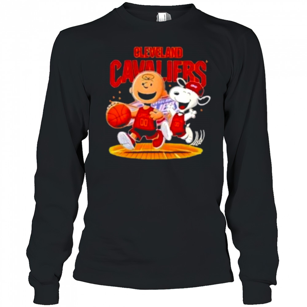 Cleveland Cavaliers And Peanuts Snoopy Shirt Long Sleeved