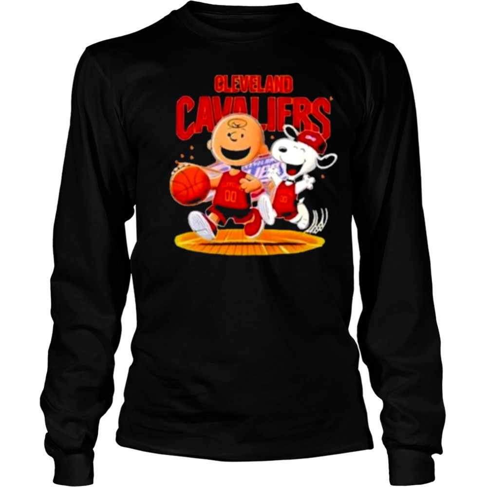 Cleveland Cavaliers And Peanuts Snoopy Shirt Long Sleeved