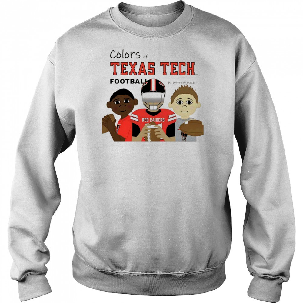 Colors of Texas Tech Football fan cartoon shirt Hoodie