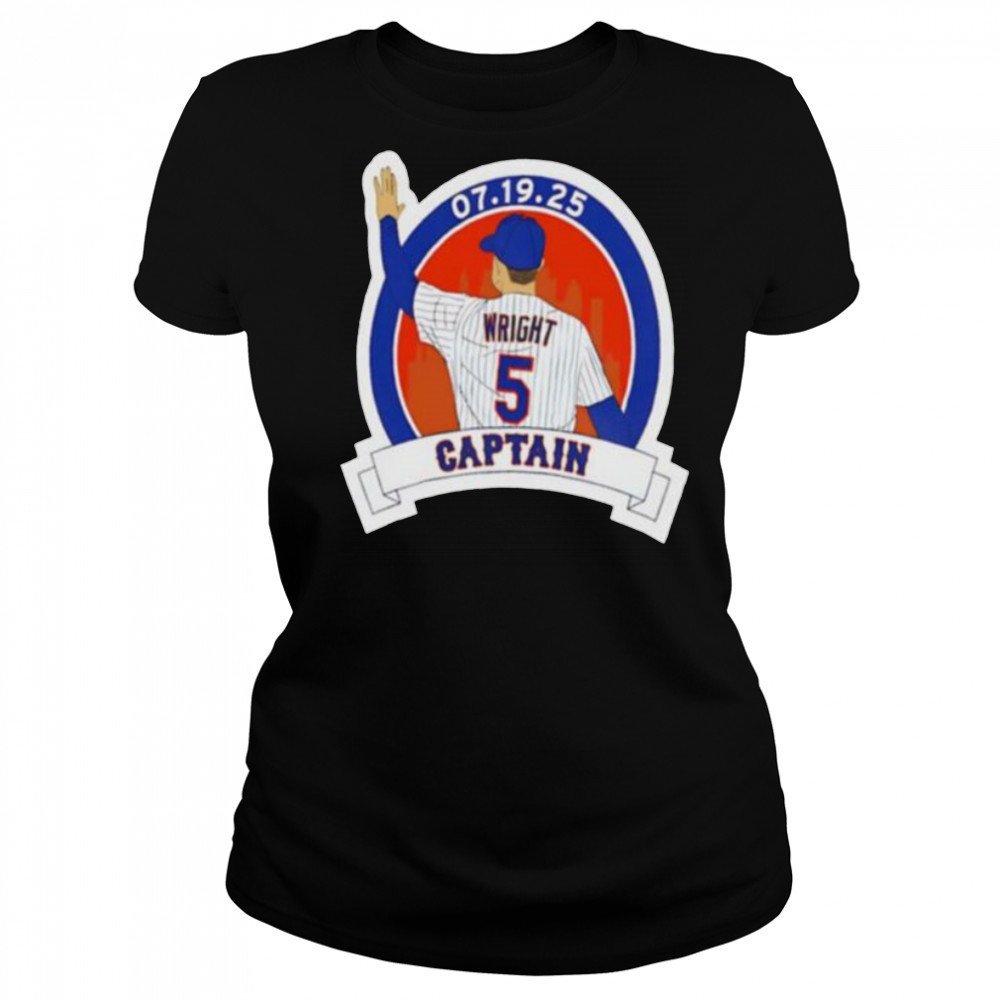 David Wright Captain New York Mets baseball player graphic shirt Women's T-shirt