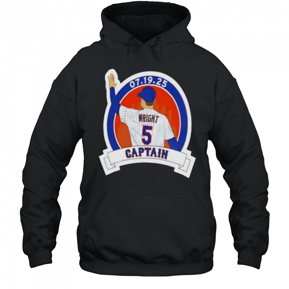 David Wright Captain New York Mets baseball player graphic shirt Hoodie