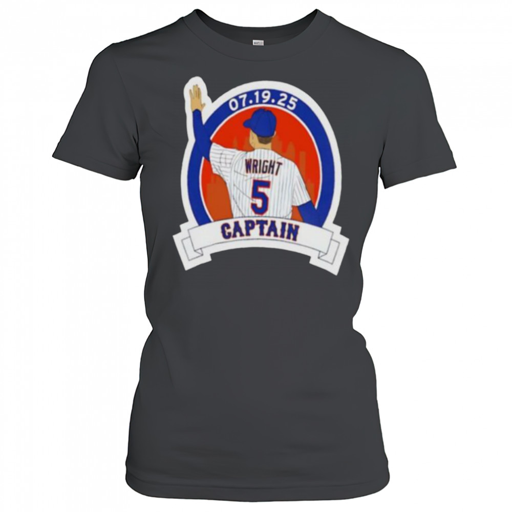 David Wright Captain New York Mets baseball player graphic shirt Women's T-shirt