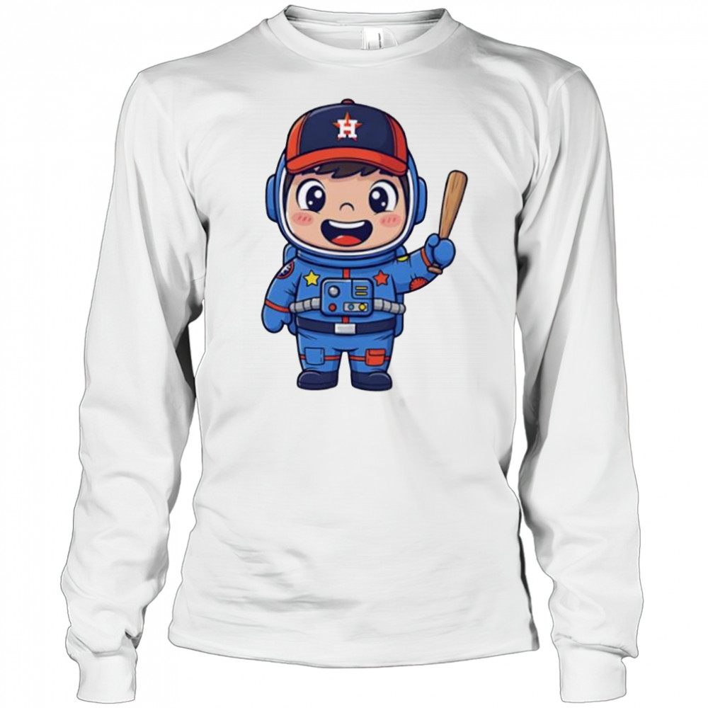 Houston Astros Cartoon Astronaut shirt Long Sleeved
