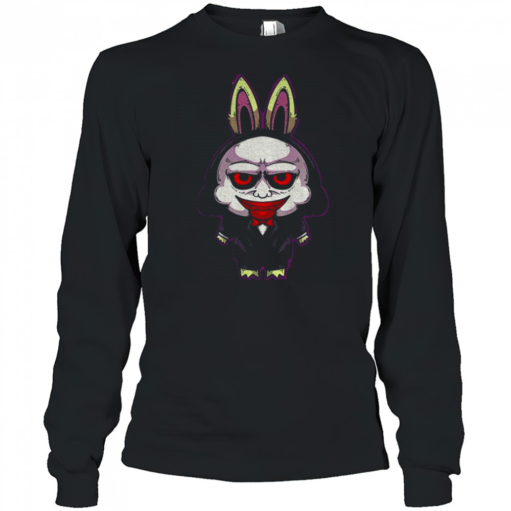 Labubu costume Billy the Puppet horror shirt Long Sleeved