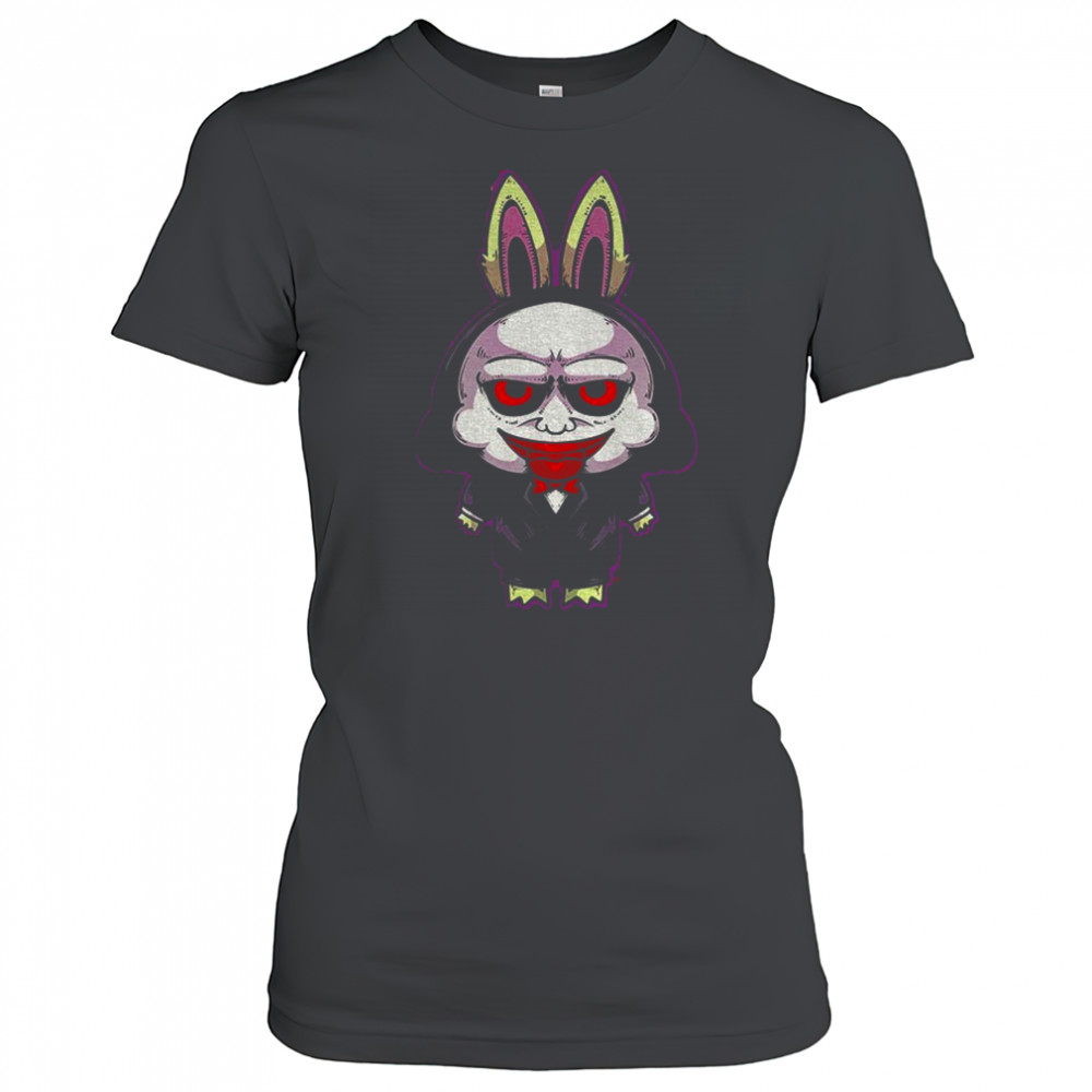 Labubu costume Billy the Puppet horror shirt Women's T-shirt