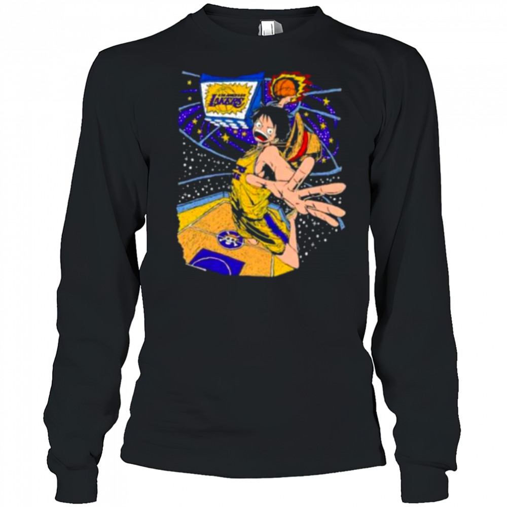 Los Angeles Lakers x Monkey D. Luffy One Piece shirt Long Sleeved
