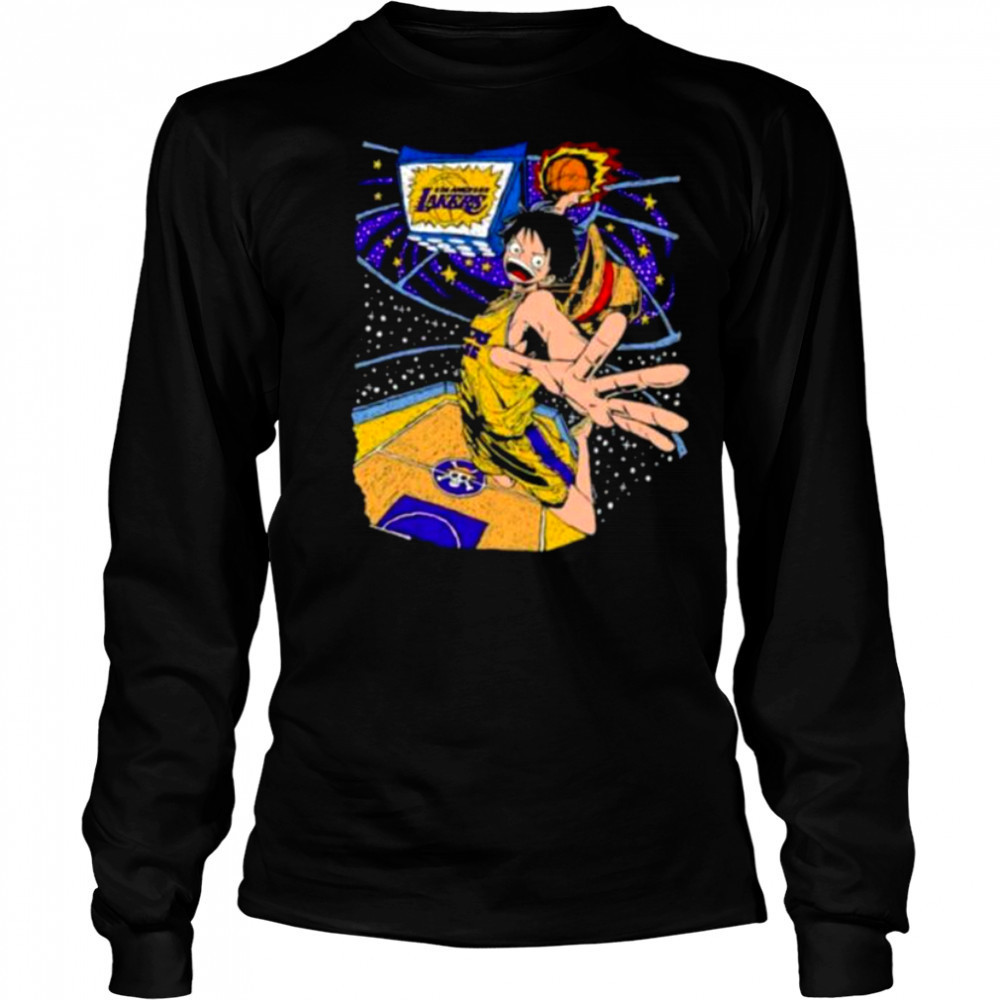 Los Angeles Lakers x Monkey D. Luffy One Piece shirt Long Sleeved