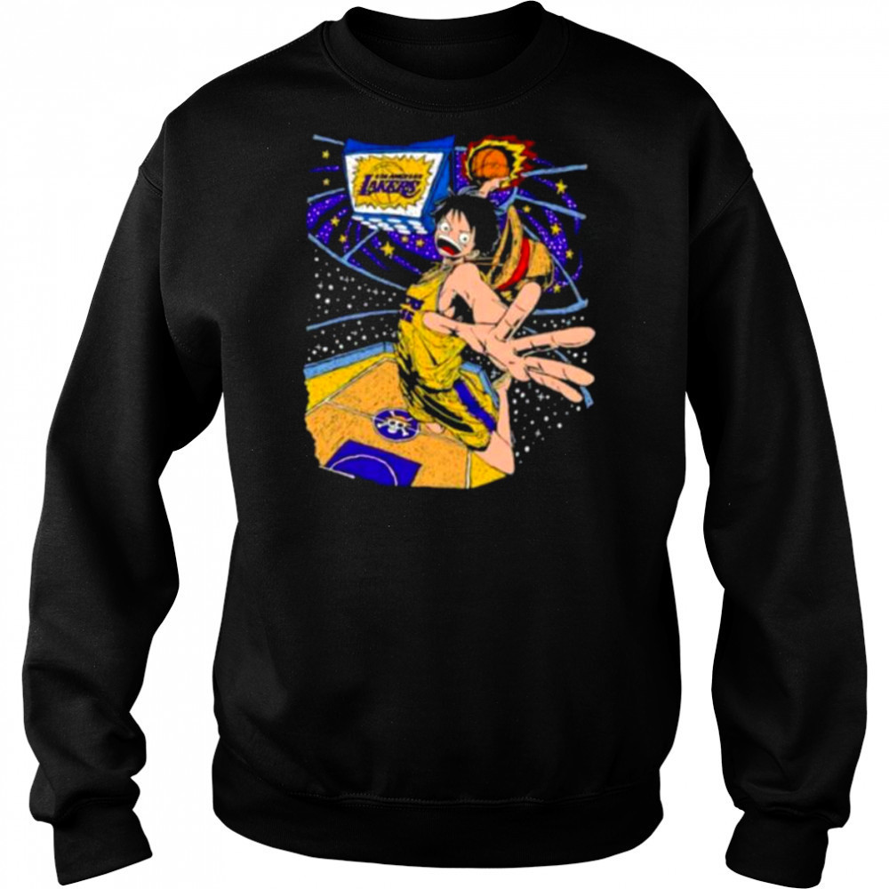 Los Angeles Lakers x Monkey D. Luffy One Piece shirt Hoodie