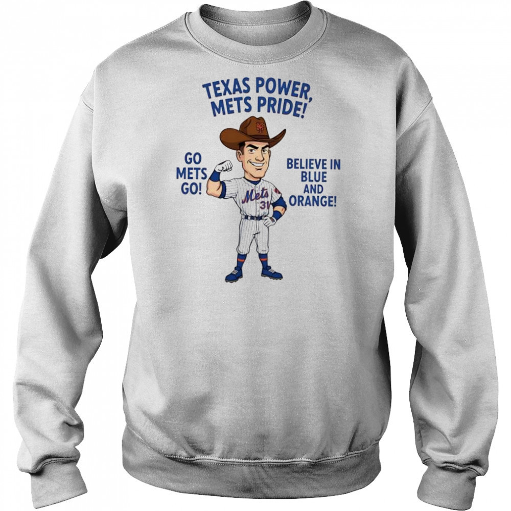 New York Mets Texas Power Mets Pride Go Mets Go Believe In Blue And Orange shirt Hoodie