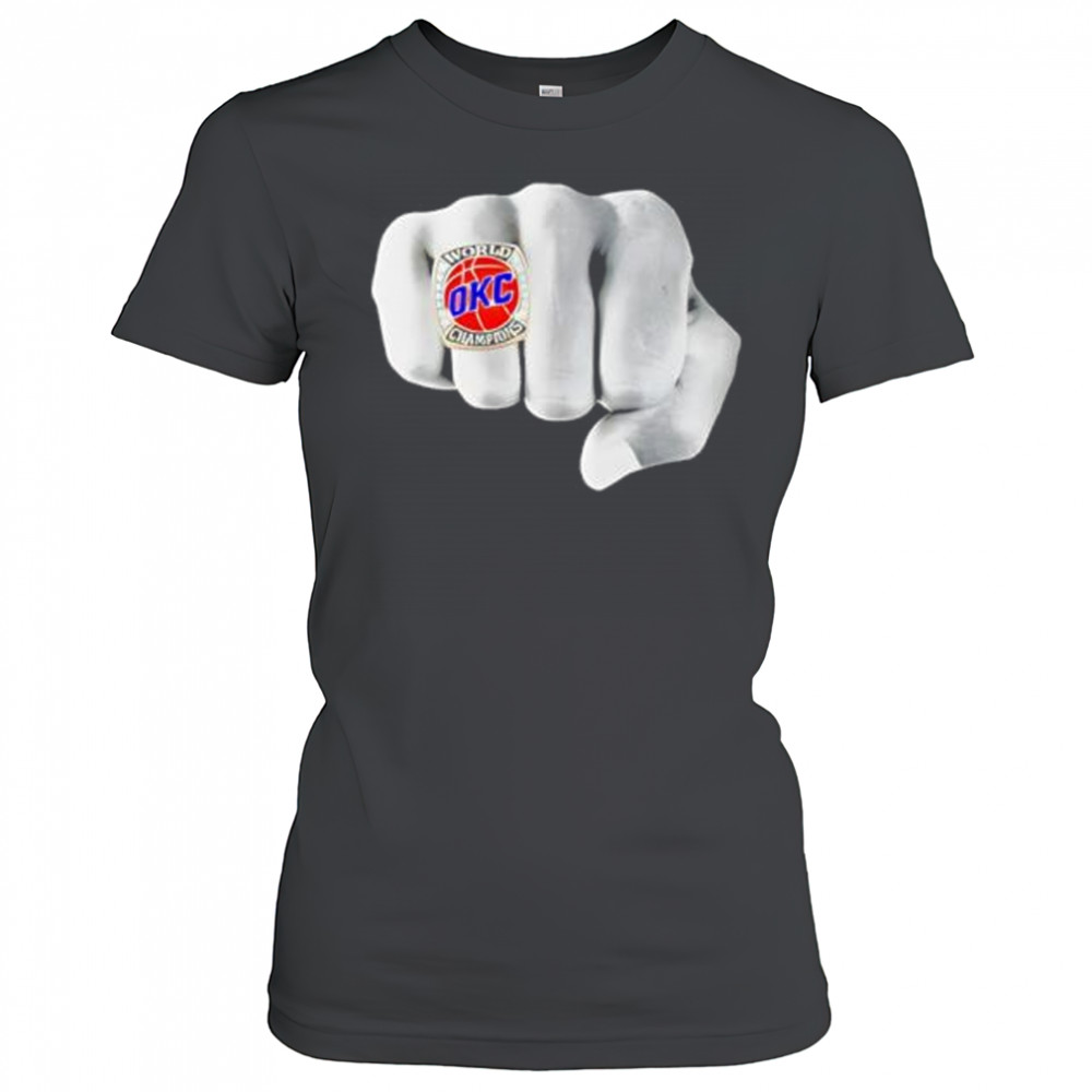OKC Championship Ring Hand Comfort Colors shirt Women's T-shirt
