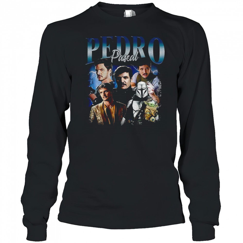 Pedro Pascal Mandalorian Fantastic Four graphic vintage shirt Long Sleeved