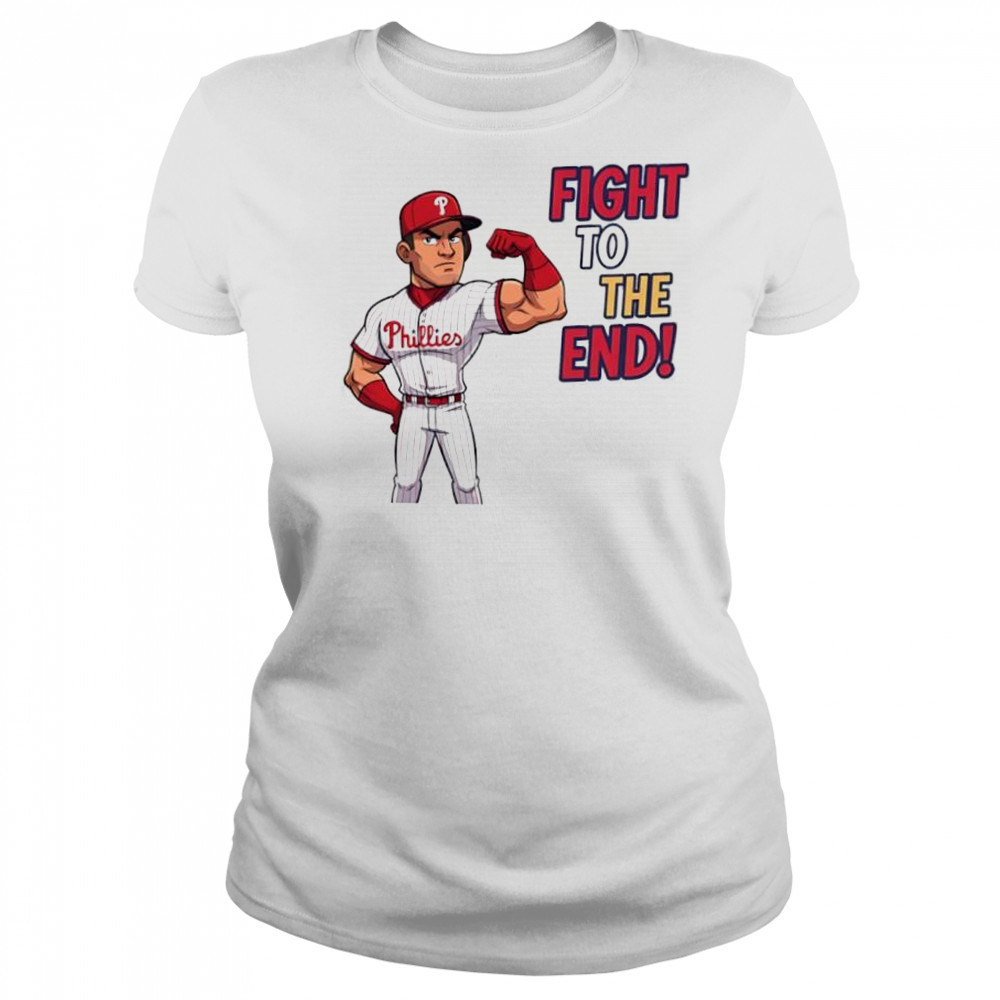 Philadelphia Phillies fight to the end cartoon shirt Women's T-shirt