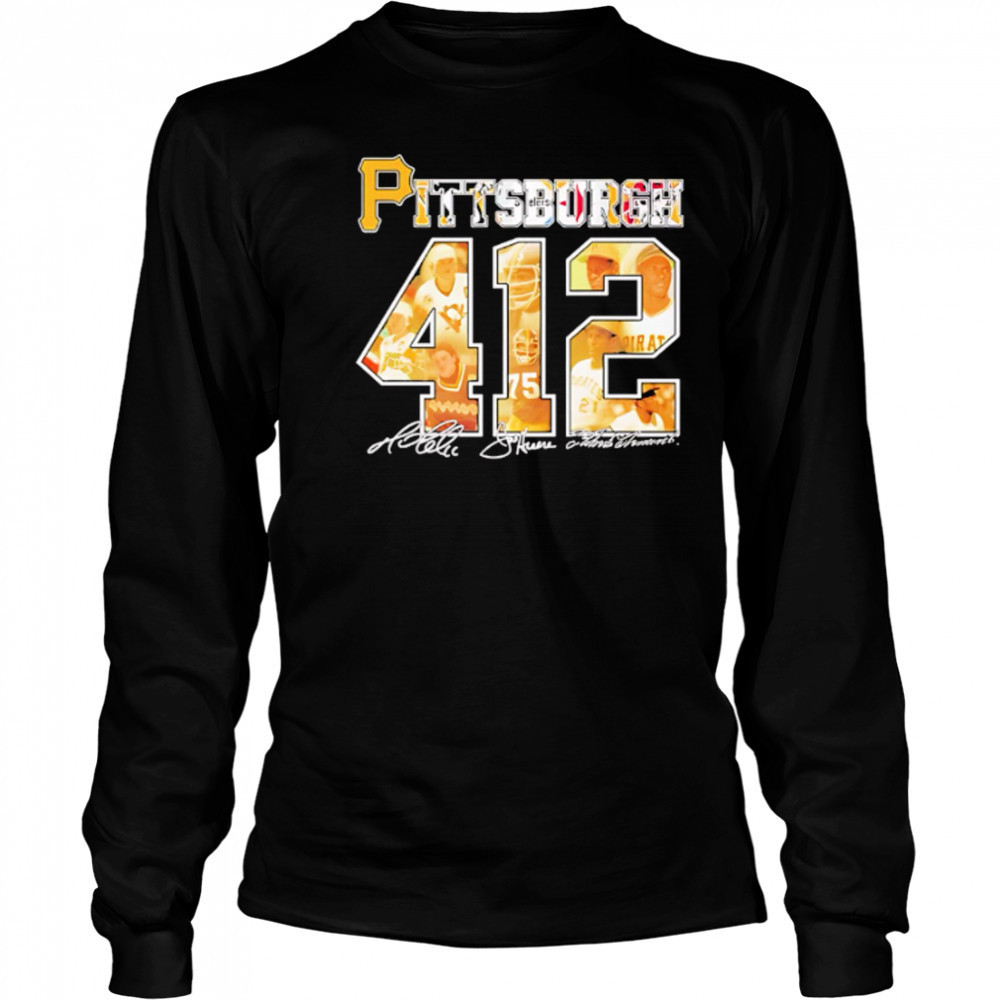 Pittsburgh pirates 412 legends signatures shirt Long Sleeved