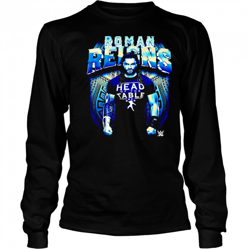 Roman Reigns WWE wearing head of the table shirt Long Sleeved