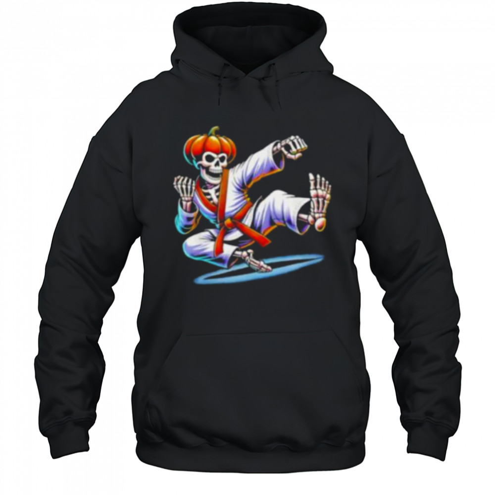Skeleton Karate Halloween 2025 shirt Hoodie