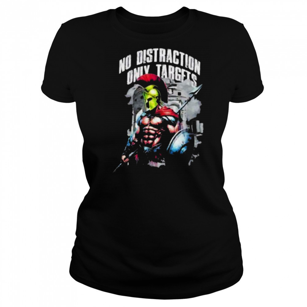 Spartan Warrior No Distraction Only Targets retro shirt Women's T-shirt