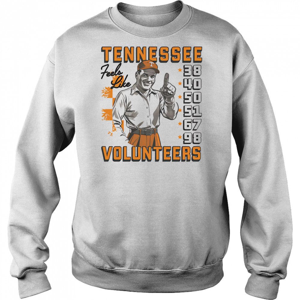 Tennessee Volunteers feel like 38 40 50 51 67 98 shirt Hoodie