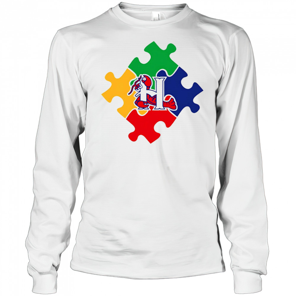 2025 Crawdads Autism Acceptance Night shirt Long Sleeved