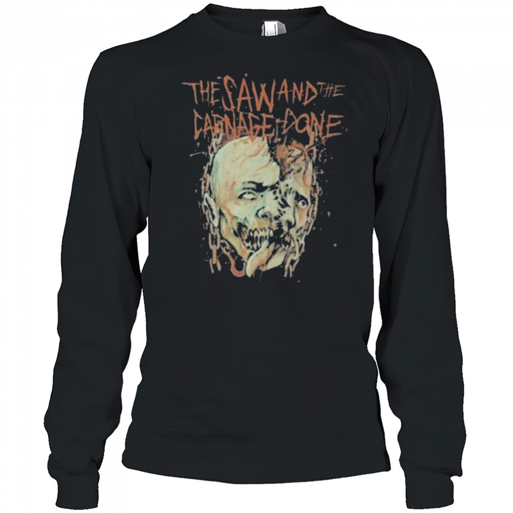 Aborted The Saw And The Carnage Done Heads shirts Long Sleeved