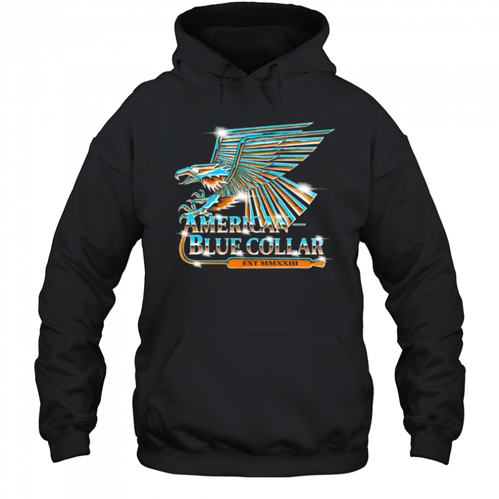 American Blue Collar Est MMXXIII logo shirt Hoodie