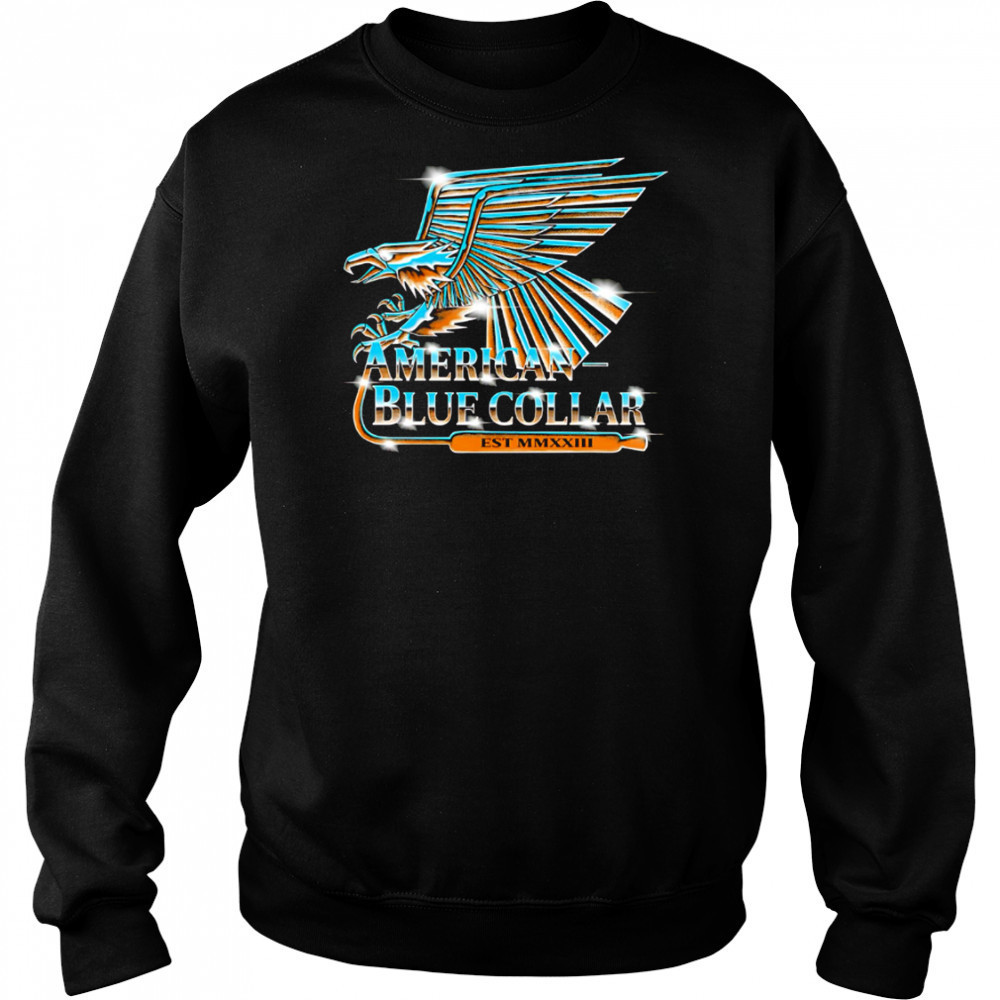American Blue Collar Est MMXXIII logo shirt Hoodie