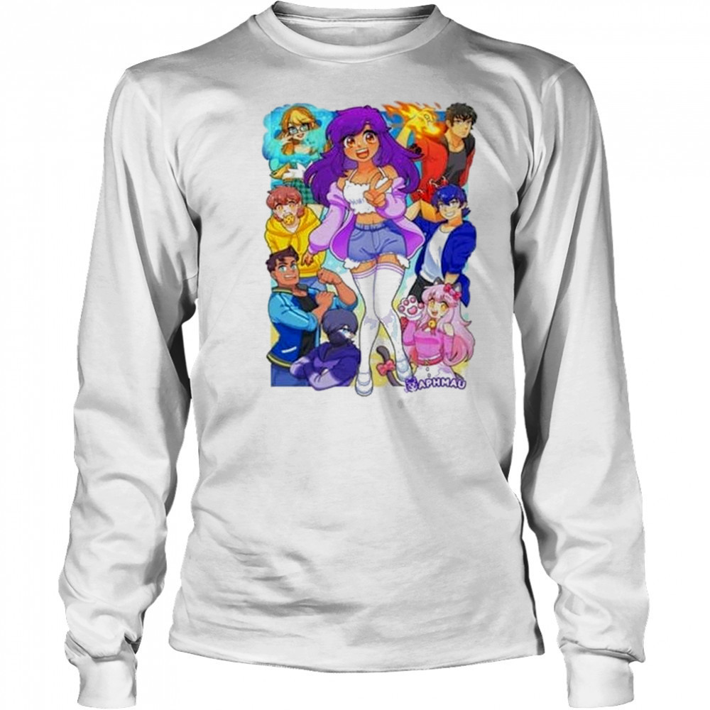 Aphmeow Aphmau & Friends T-shirt Long Sleeved