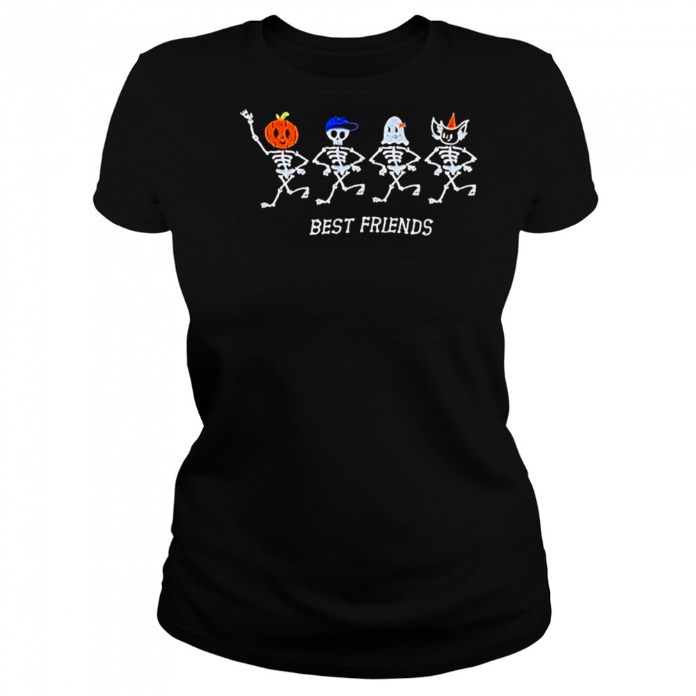 Best Friends Skeletons Halloween T-shirt Women's T-shirt