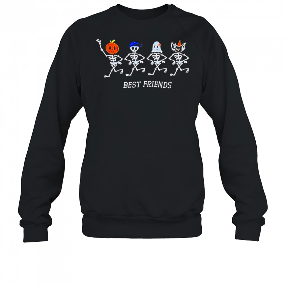 Best Friends Skeletons Halloween T-shirt Sweatshirt