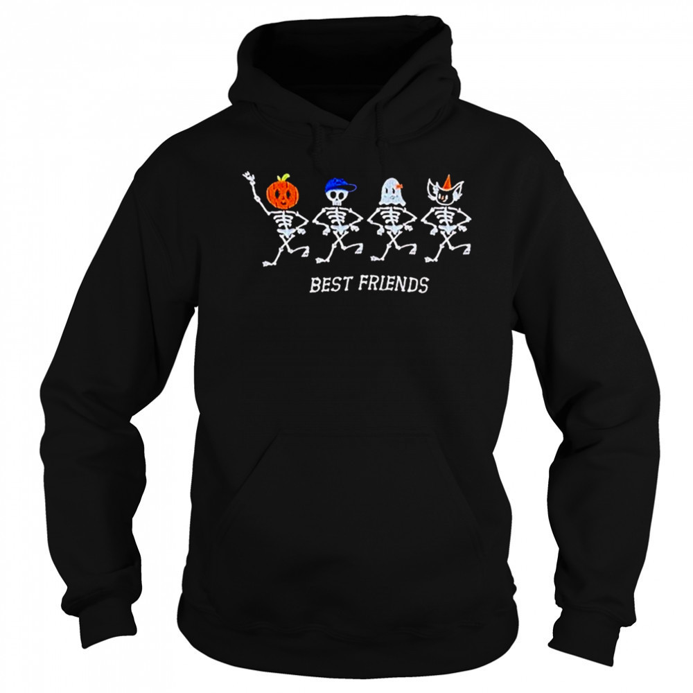 Best Friends Skeletons Halloween T-shirt Sweatshirt
