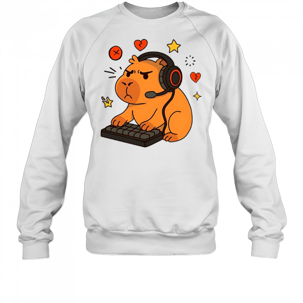 Capy gamer rage quit shirt Sweatshirt