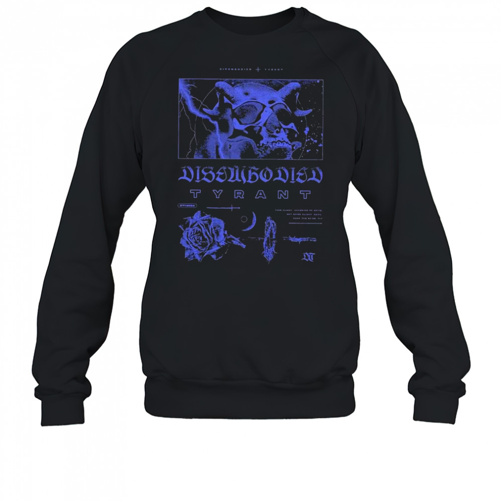 Disembodied Tyrant Purple Skull T-Shirt Sweatshirt