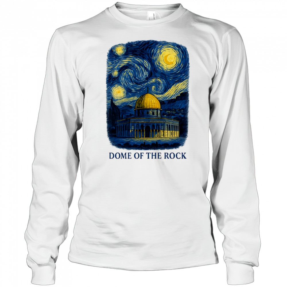 Dome of the rock Starry Night shirt Long Sleeved